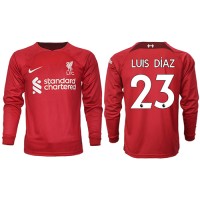 Liverpool Luis Diaz #23 Fotballklær Hjemmedrakt 2022-23 Langermet